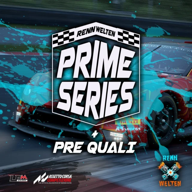 Die Prime Series ist weiterhin die Top-Serie bei RennWelten. 🏎💥🏁
Wenn du Lust auf ein kompetitives Grid hast bist du hier genau richtig. Um an der Prime Series teilnehmen zu können musst du vorher die Pre-Qualifikation absolvieren, ab heute hast du dafür 2 Wochen Zeit deine Runden zu setzen. Genaue Infos findest du auf unserem Discord!

Den Link zum Discord findest du im Linktree in unserer Bio.

#RennWelten #ForTheRacer #assettocorsacompetizione #simracing #acc #fanatec #esports