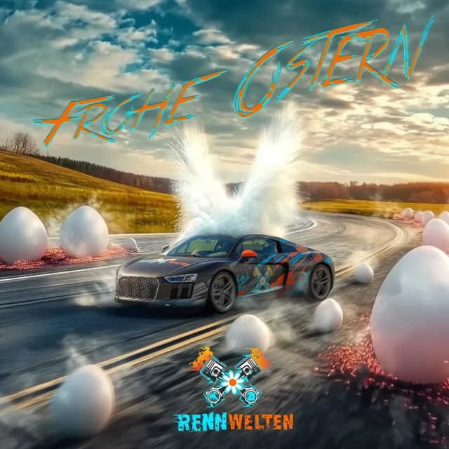 Rennwelten wünscht euch frohe Ostern! 🏎️🐰

Genießt die Zeit mit euren Liebsten und bleibt am Gaspedal 🏁🥚🔥!

#RennWeltenAndFriends #ForTheRacerr #froheostern #ostern #Community #Motorsport #Drift #SimRacing