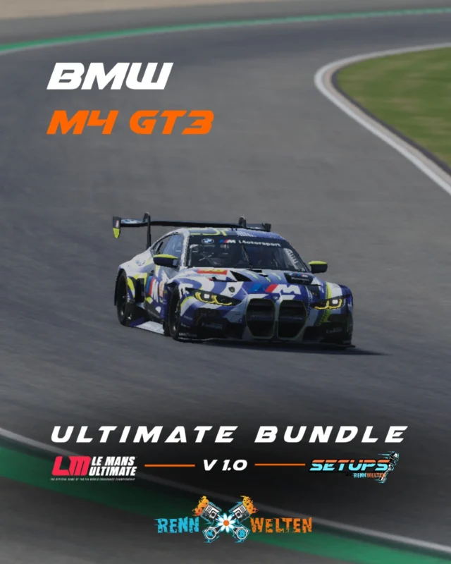 Professionelle Le Mans Ultimate Setups von unseren Esports Piloten – entwickelt für Performance auf Esports Niveau, sowie einfach zu fahrende Setups für die Casual, Daily Driver und Breitensportler unter euch. Unsere jahrelange Erfahrung am Setup Markt kommt euch auch bei unseren neuen Le Mans Ultimate Setups zu Gute. Ihr habt wie immer die Auswahl zwischen Esports und Safe Setups für die Renndistanz, sowie für die Qualifikation.

#rennwelten #fortheracer #simracing #esports #lemans #bmwm4gt3 #bavarianpower