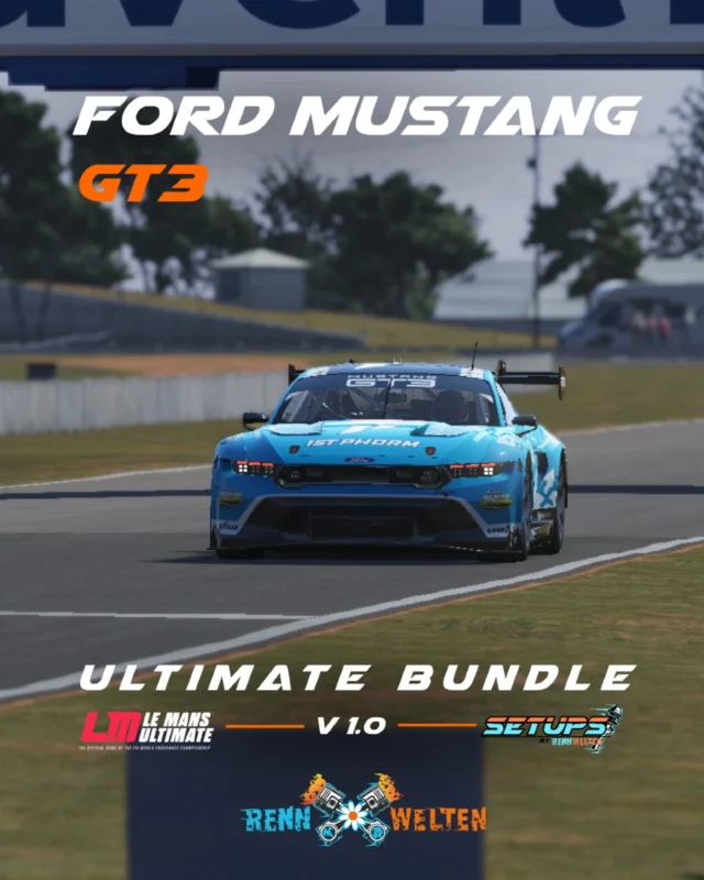 Professionelle Le Mans Ultimate Setups von unseren Esports Piloten – entwickelt für Performance auf Esports Niveau, sowie einfach zu fahrende Setups für die Casual, Daily Driver und Breitensportler unter euch. Unsere jahrelange Erfahrung am Setup Markt kommt euch auch bei unseren neuen Le Mans Ultimate Setups zu Gute. Ihr habt wie immer die Auswahl zwischen Esports und Safe Setups für die Renndistanz, sowie für die Qualifikation.

#rennwelten #fortheracer #simracing #esports #lemans #fordmustanggt3 #americanmuscle