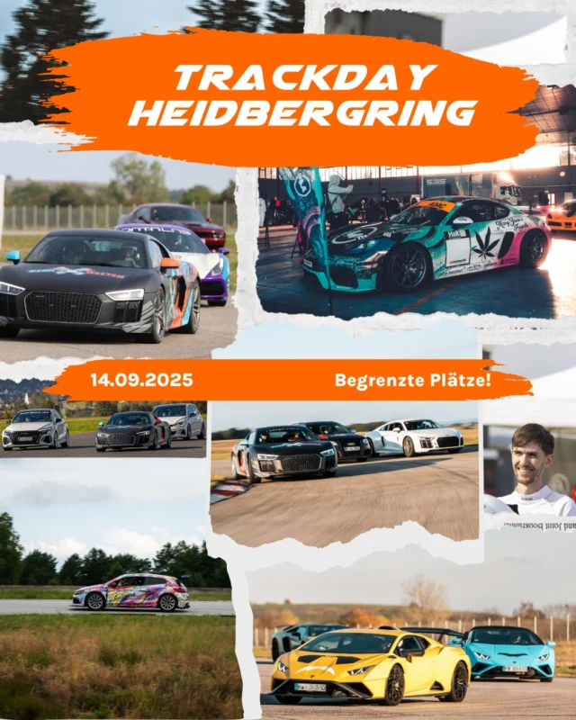 TRACKDAY HEIDBERGRING – 14.09.2025 🏁
Kurven. Kontrolle. Charakter.

Am 14. September gehört der Heidbergring bei Hamburg ganz dir – mit Fokus auf Fahrgefühl, Linienwahl und puren Motorsport.
👉 Open Pitlane, straßenzugelassene Fahrzeuge & Tracktools willkommen.

🎥 Special vor Ort: Meet & Greet mit @breitenvonberg 

Hard Facts:
📍 Heidbergring (bei Hamburg)
📅 14.09.2025
🚗 zugelassen: straßenzugelassene Fahrzeuge & Tracktools

Die Plätze sind limitiert – sichere dir jetzt deinen Startplatz.
Link in Bio!

#rennwelten #heidbergring #trackday2025 #breitenvonberg #povrennwelten #kurvensucht #meetanddrive #fahrmituns