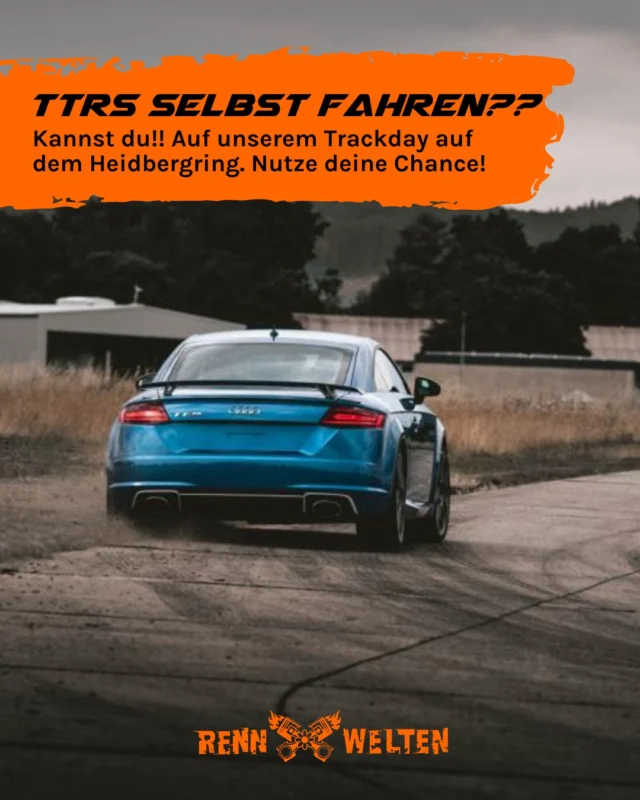 Bock, mal selbst im Audi TT RS über die Strecke zu fahren? 🏁
Dann komm am 14.09. zum Heidbergring!

Für 90 € kannst du 5 Runden selbst fahren – oder für 50 € auf dem Beifahrersitz Platz nehmen, wenn Lukas Hein über die Strecke fliegt.

Das Angebot gilt exklusiv vor Ort beim Trackday und nur in Kombination mit einem Ticket – also nicht verpassen.
Einfach hinkommen, einsteigen, durchziehen.

👉 Alle Infos wie immer im Link in Bio (Trackdays).

#rennwelten #heidbergring #audittrs #trackday #fahrmituns #ttrs