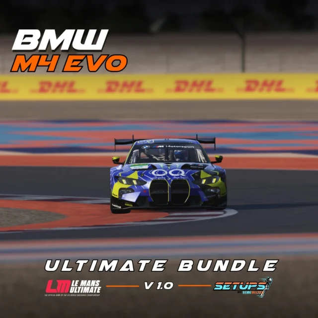 We updated all Tracks for our Bestseller Car in @lemansultimate . The mighty BMW M4 Evo LMGT3.
If you already ordered the Bundle you get an Mail with a free download! 

#lmu #setups #esports #simracing #lemans